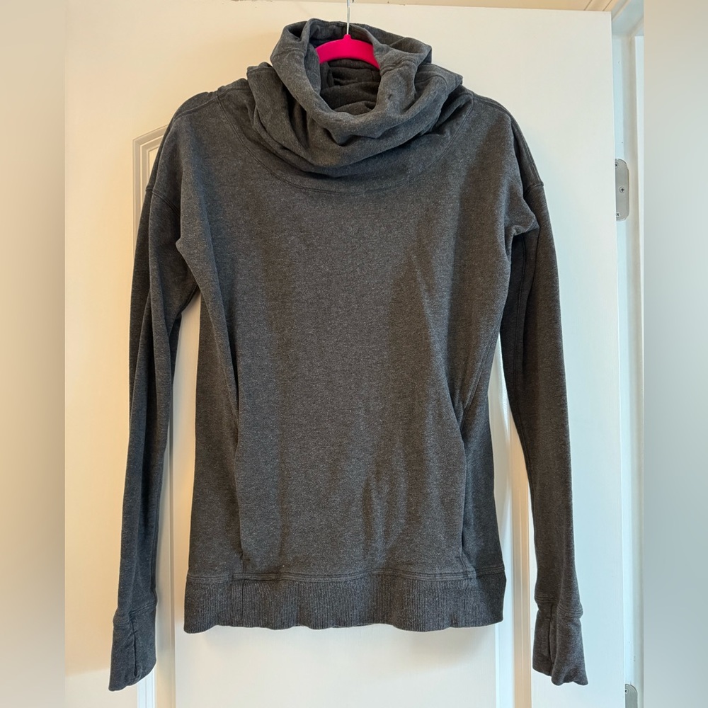 Lululemon Stress Less Hoodie Funnel Cowl Neck Hoodie